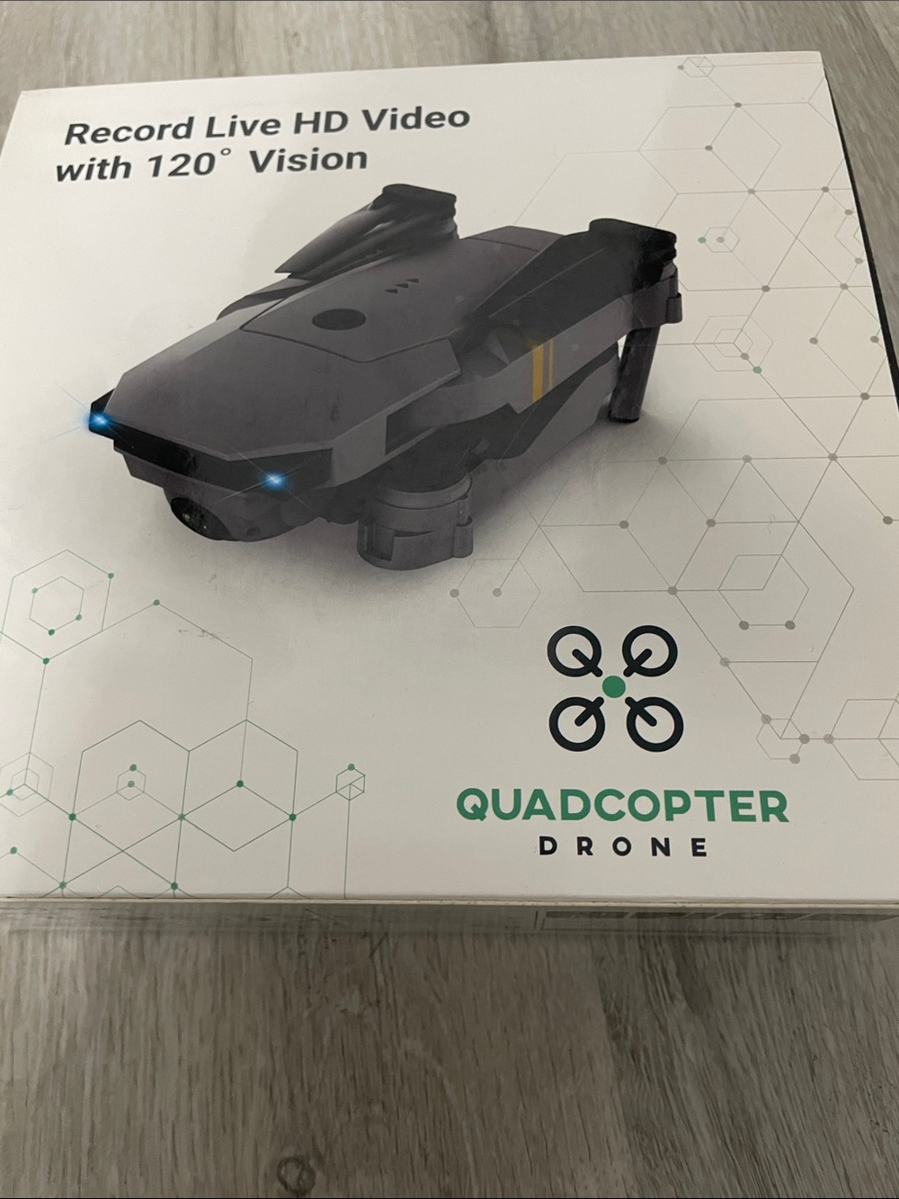 Black Quadcopter Drone with HD Camera by